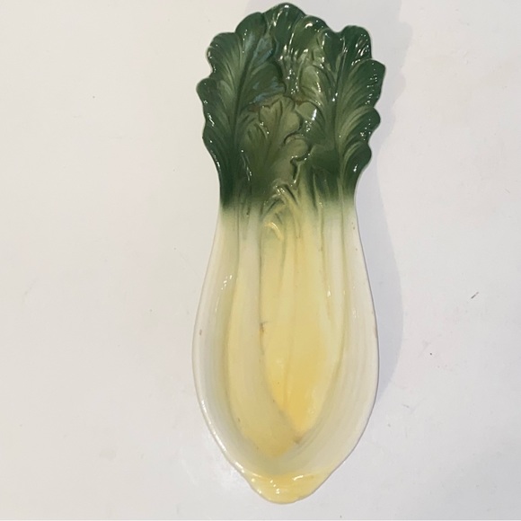 Vintage 1950s Cardinal USA Celery Shaped Relish Celery Tray Dish MCM Kitsch - Picture 11 of 11